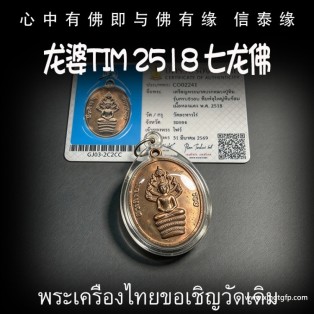 龙婆tim 2518 七龙佛 招财事业 生意投资 平安运势 家庭健康 挡灾避险 人缘六合