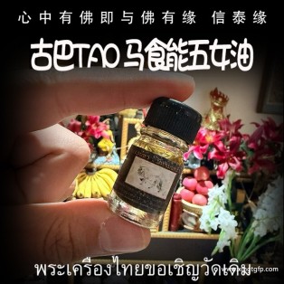 古巴Tao 马食能五女油 人缘油 泰国佛牌  夜店工作者 男同 女同 提升魅力迷人 桃花 人缘 爱情运