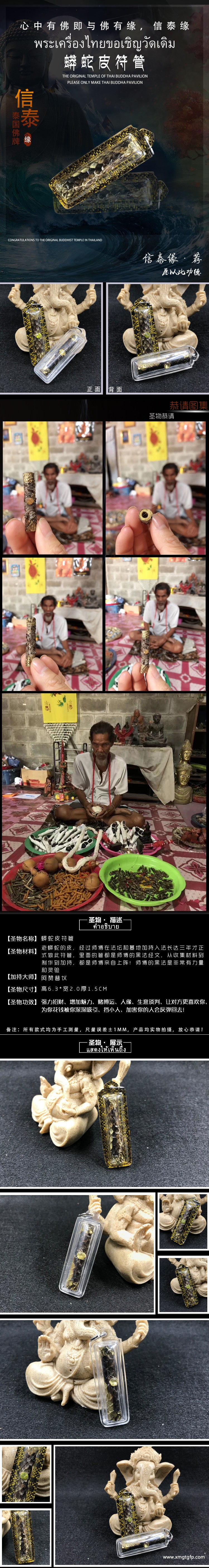 阿赞普仪 蛇皮符管泰国