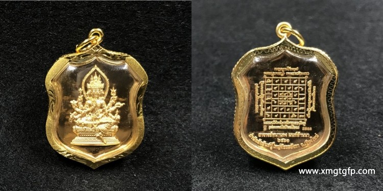 阿赞空撒  2560 年一期盾牌四面神 泰国佛牌